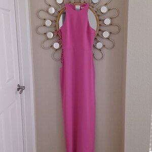 *SOLD* Amanda Uprichard Tie Side Gown in Pink